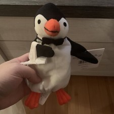 Disney Bean Bag Plush - PENGUIN Mary Poppins 7" - Mint w/Tag NEW