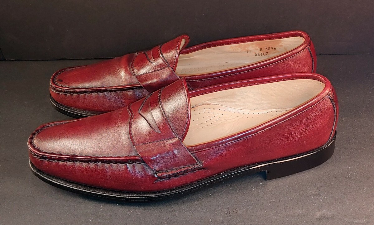 Brand New Allen Edmond loafers, size 11B Size 8.5 C - 80s/90s Kiltie Loafer With Braided Laces by  main image 4
