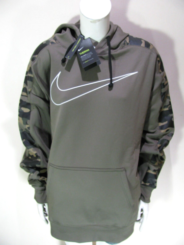 Nike Hoodie Womens 2XL Camo Therma Dri-Fit Training Pullover Sweatshirt New $80
