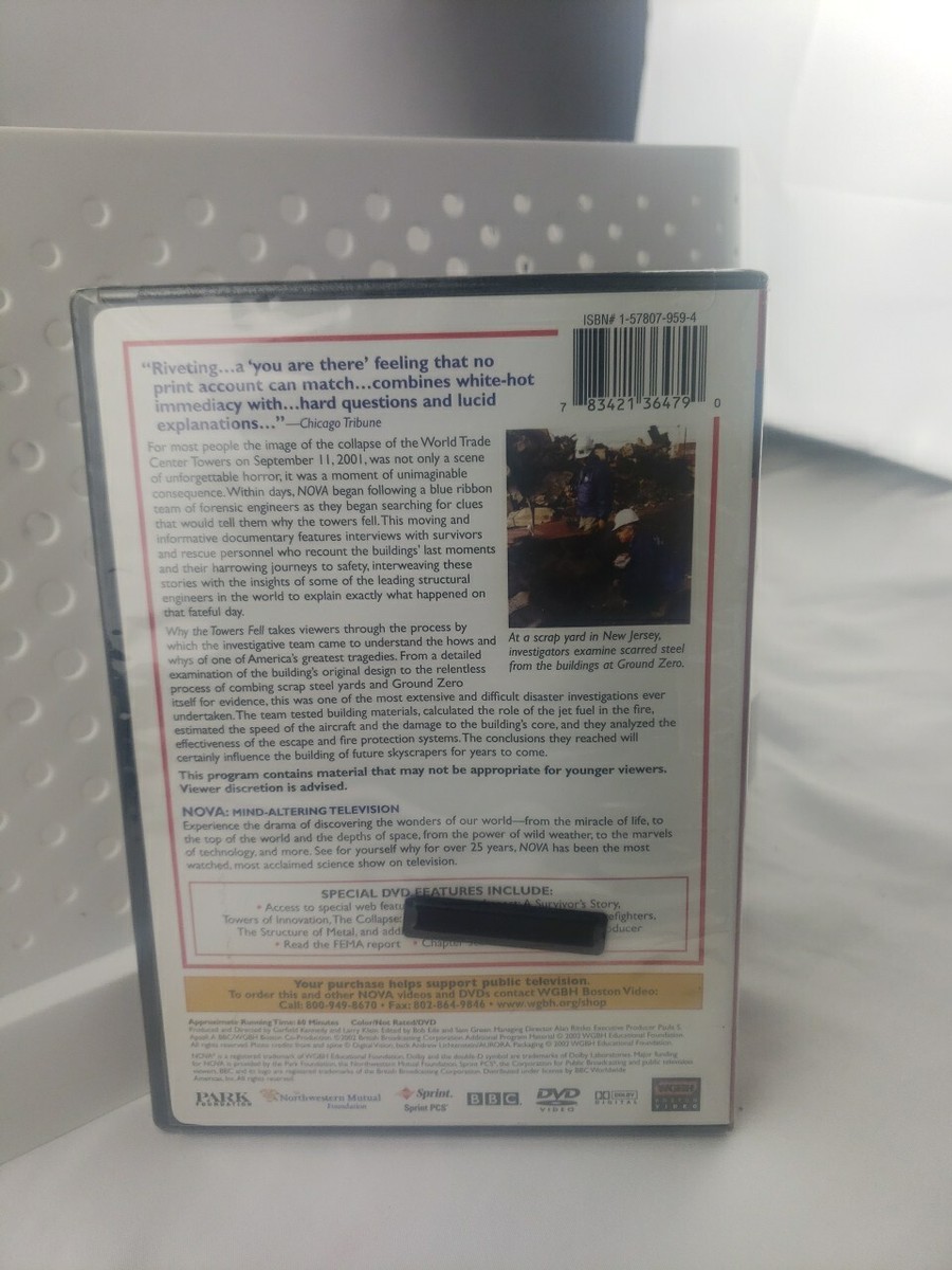 NOVA Why the Towers Fell (DVD, 2002) Documentary New Sealed