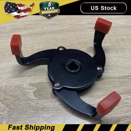 Fits for Car 3 Jaws Oil Filter Wrench Adjustable Spanner Remover Removal Generic