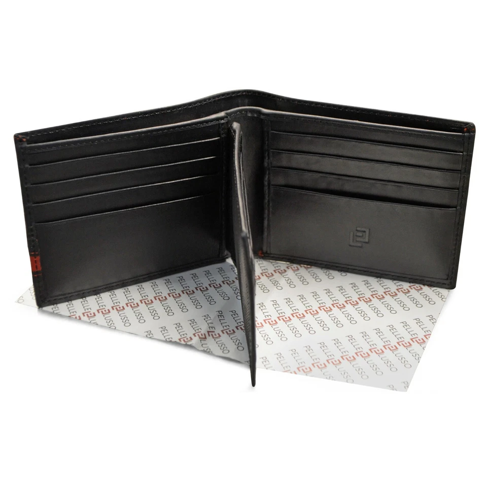 GENUINE  REAL Leather Soft Luxury  Mens Wallet Credit Card ID Holder GIFT BOXED  - Image 3 of 4