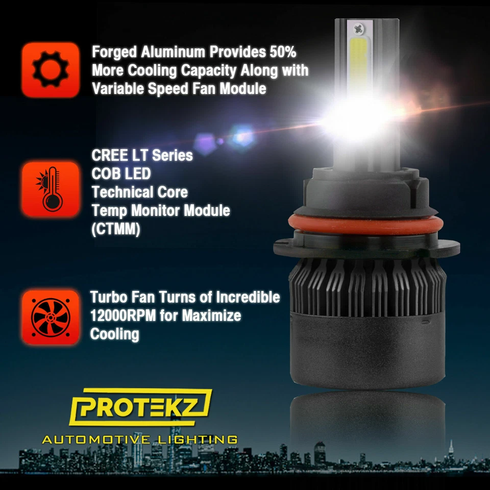 LED Headlight FOG LIGHT Bulb Kit 5202 6000K White For 2010-2013 Chevy Camaro - Image 3 of 4