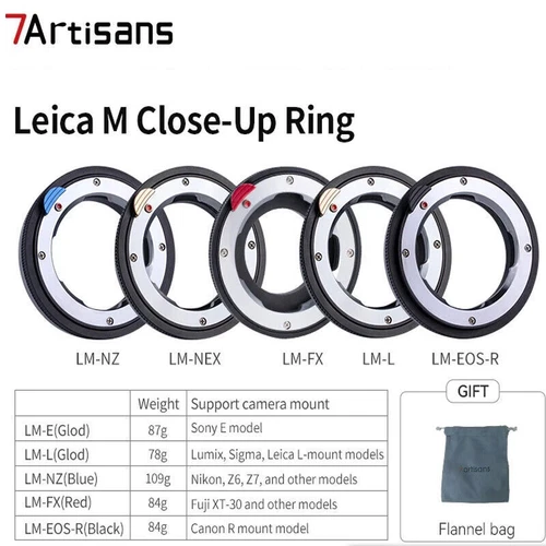 7artisans LM Close Focus Adapter for Leica M Lens for Fuji X Nikon Z SonyE Canon - Bild 3 von 14