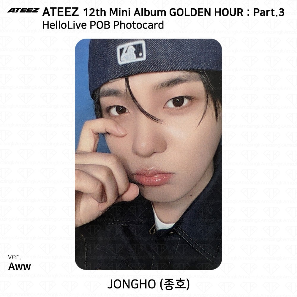ATEEZ 12th Mini Golden Hour Part.3 HelloLive POB Photocard Printed