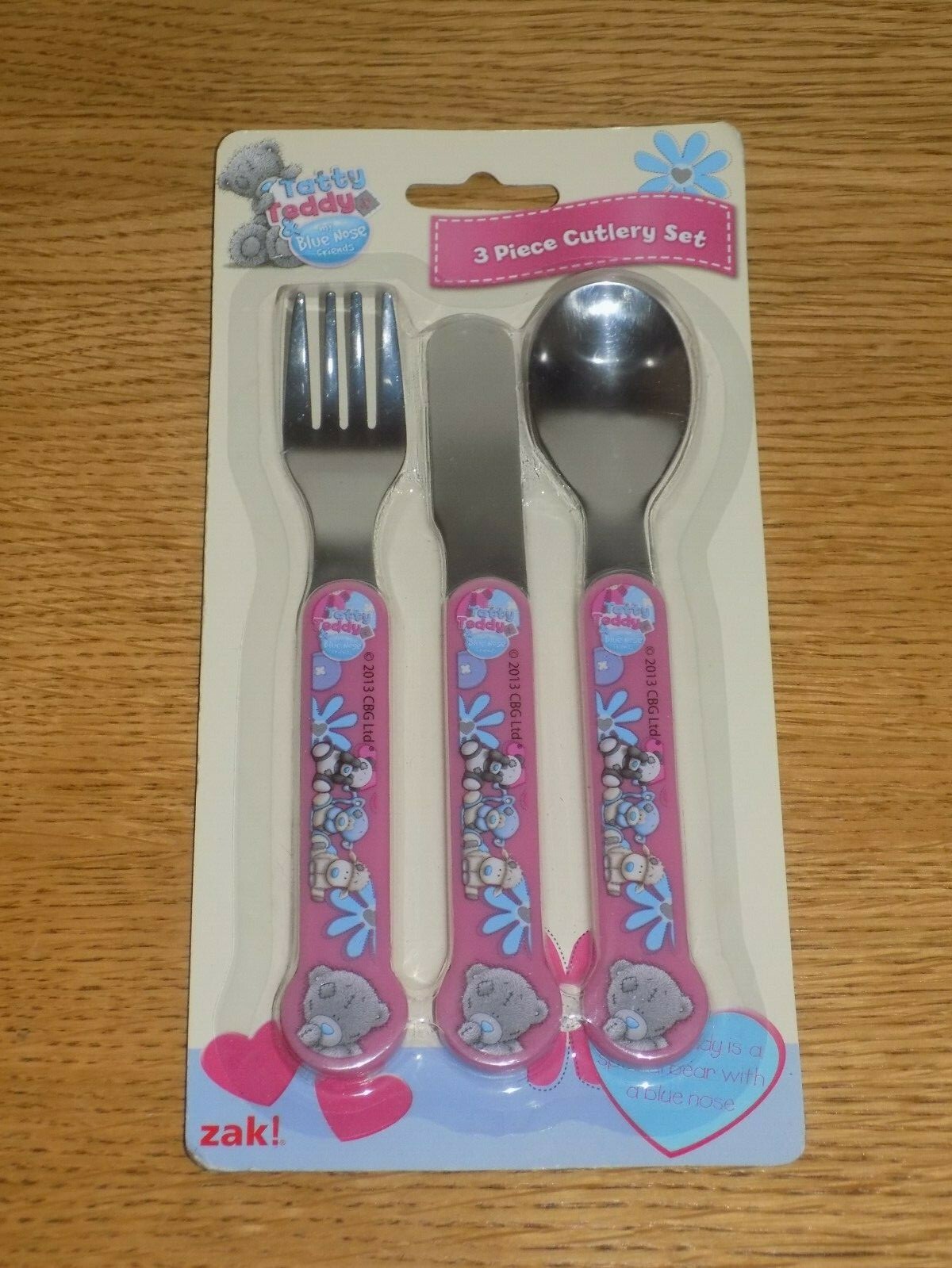 Tatty Teddy Blue Nose Friends Cutlery Set - BRAND NEW