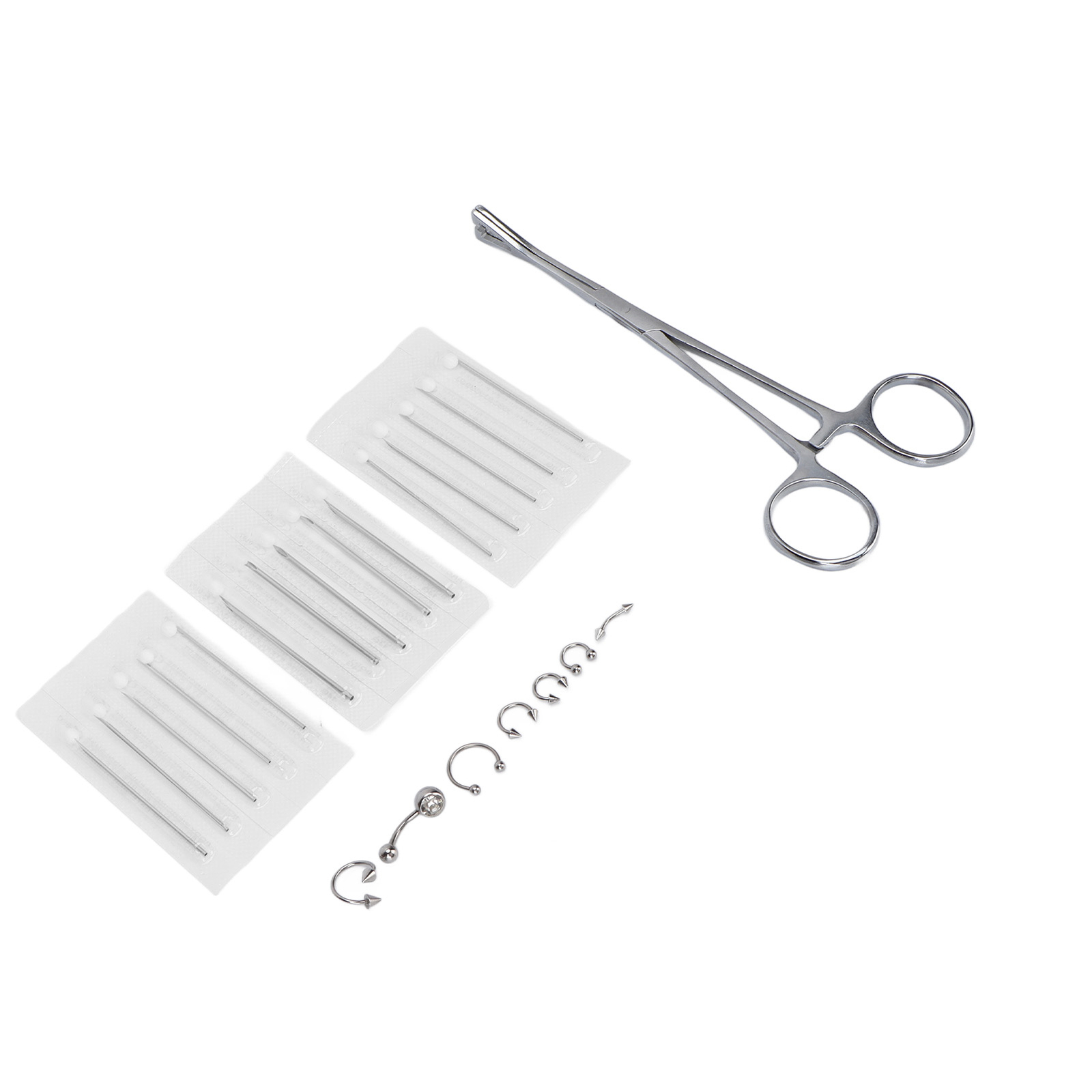 Body Piercing Kit Stainless Steel Oxidation Resistant Body Piercing