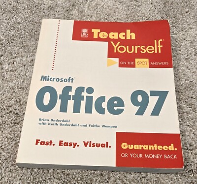 Teach Yourself Book - Microsoft Office 97 - by Brian Underdahl - Vintage Book 
