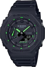 G-Shock Watch Neon Accent Green GA2100-1A3, Green New