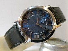 VINTAGE SEIKO SLIM QUARTZ BLUE DIAL JAPAN MEN'S WORKING DRESS WATCH