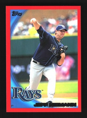 Jeff Niemann Tampa Bay Rays 2010 Topps Red Border #158 SN /299