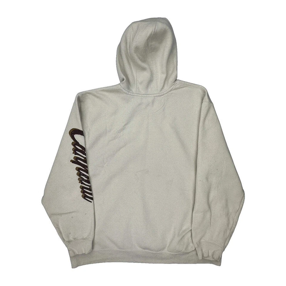 Sudadera con capucha Carhartt Spellout - 2XL algodón crema Foto 2 de 4