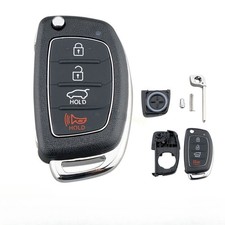 Alloggiamento di ricambio chiave pieghevole auto 4 tasti adatto per Hyundai I40 I30 I35 I20