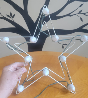 Vintage 1990's Noma 10 Light Metal Frame Outdoor Beacon Star  Tested and works