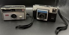 Vintage Pair Of Kodak Instamatic 104 And X-15 Camera /Straps Untested