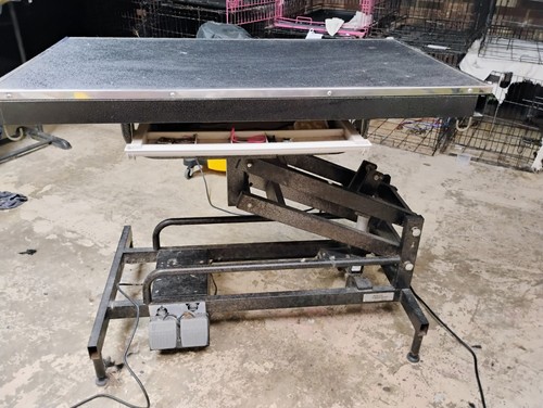 Electric Dog Grooming Table, Works Great!!! Adjustable Height For Easy Working