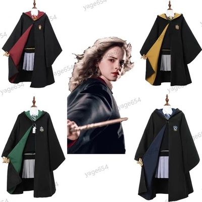 MARKENLOS 2026 Karneval Mädchen&Daman Harry Potter Gryffindor /Slytherin/Ravenclaw Uniform