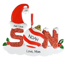 Son Personalized Christmas Tree Ornament
