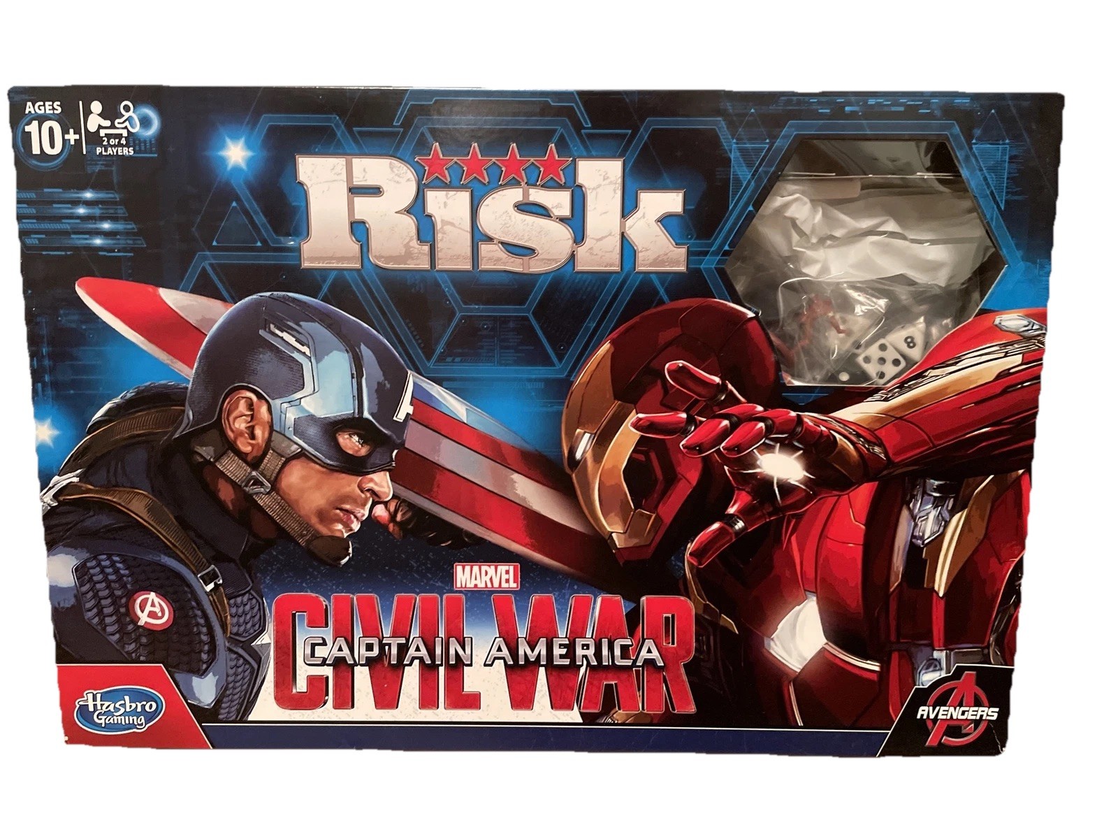 Risk Captain America Civil War Marvel Complete Hasbro Strategy Board Game