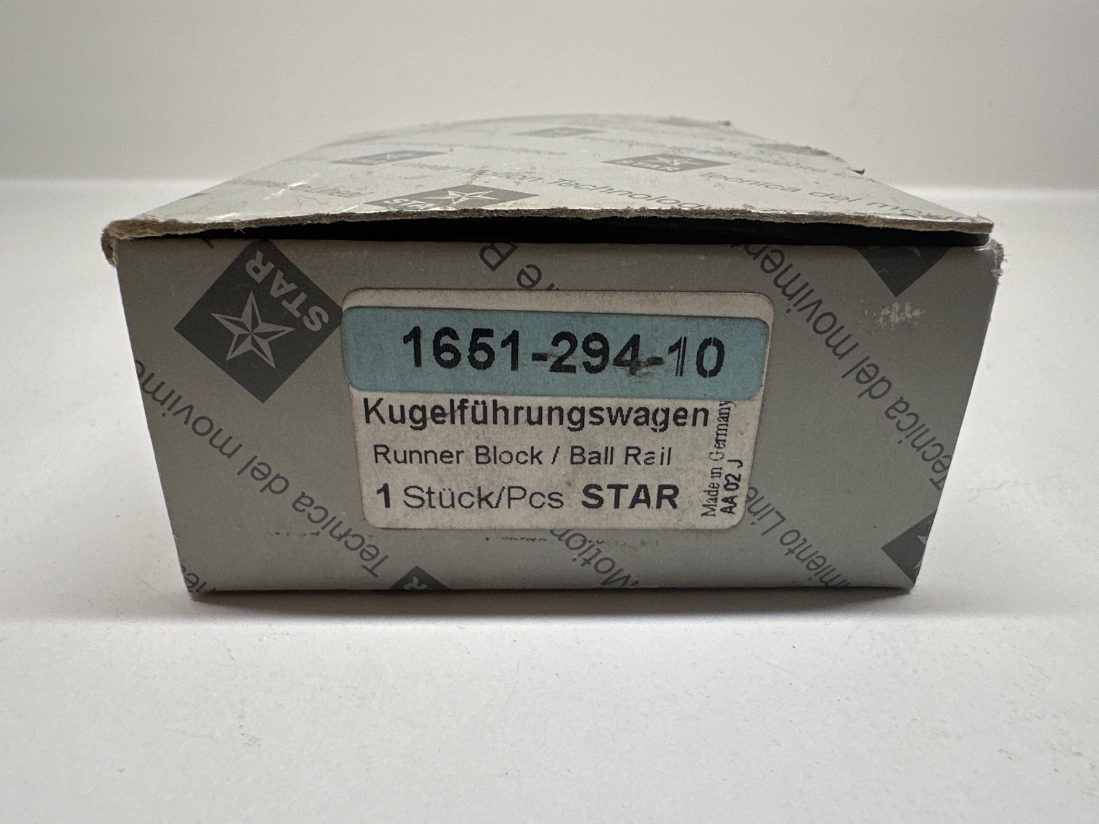 NEW REXROTH STAR 1651-294-10 Runner Block/Ball Linear Bearing
