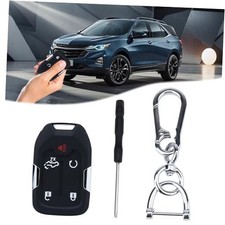 Key Fob Shell, 5 Button Remote Key Case Key case  black keyring  key cover