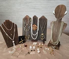 32pc Vtg Costume Jewelry Lot inc Trifari, Sarah Coventry, 1928, Emmons, Napier +