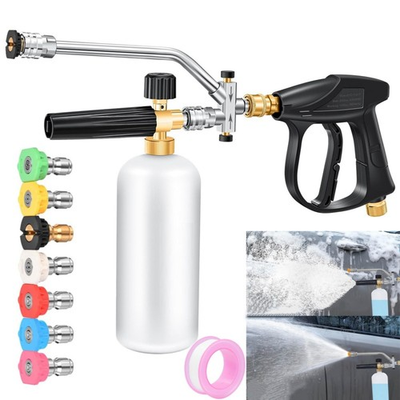 #ad #ad High Pressure Washer Gun Car 2 in1 Wash Soap Lance Cannon Spray Bottle Snow Foam $29.99