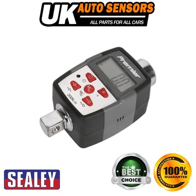 Sealey Premier Digitaler Drehmomentadapter mit Winkelfunktion 1/2'' Vierkantantrieb 20-200Nm