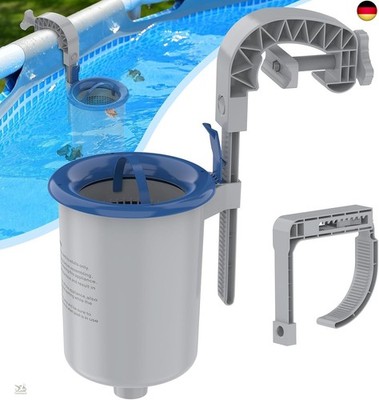 POOLAZA Oberflächenskimmer für oberirdische Pools, Wandhalterung für Po