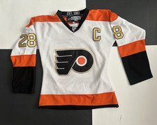 Youth NHL Phila Flyers Reebok Claude Giroux #28 Captain Jersey Stitched  Sz L