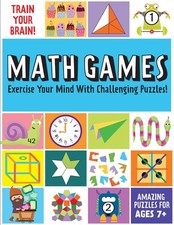 Train Your Brain: Math Games: (Brain Teasers for Kids, Math Skills, Activity Bo,