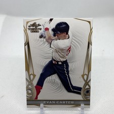2023 Leaf Trinity Baseball Evan Carter Rookie Card #20 Texas Rangers. rookie card picture