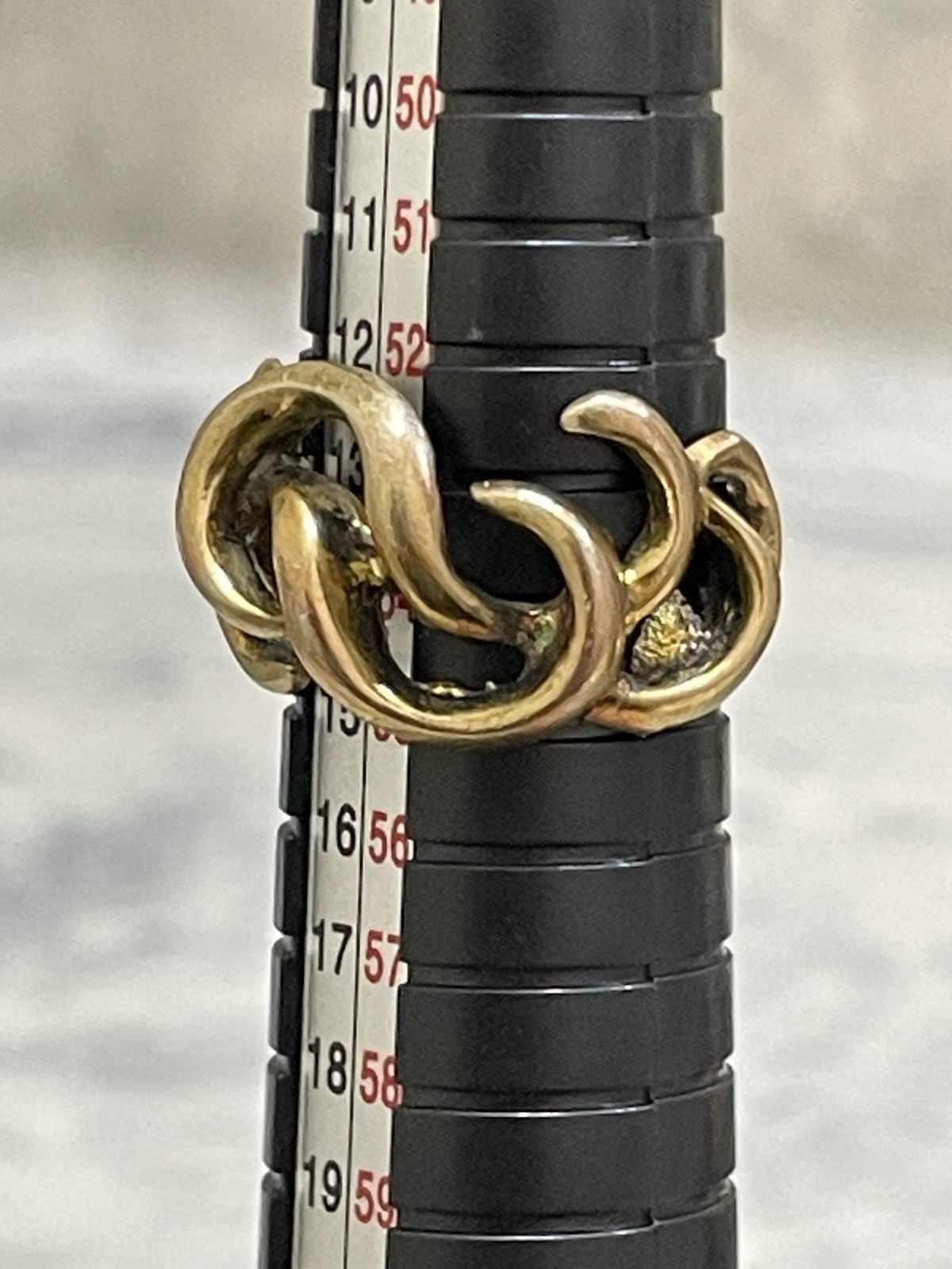 Sterling Silver Abstract Wave Statement Ring Size… - image 12