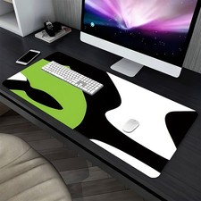 40 90cm 1pc Large Mouse Pad Black and White Cow Design, Non-Slip, Washable, Thi