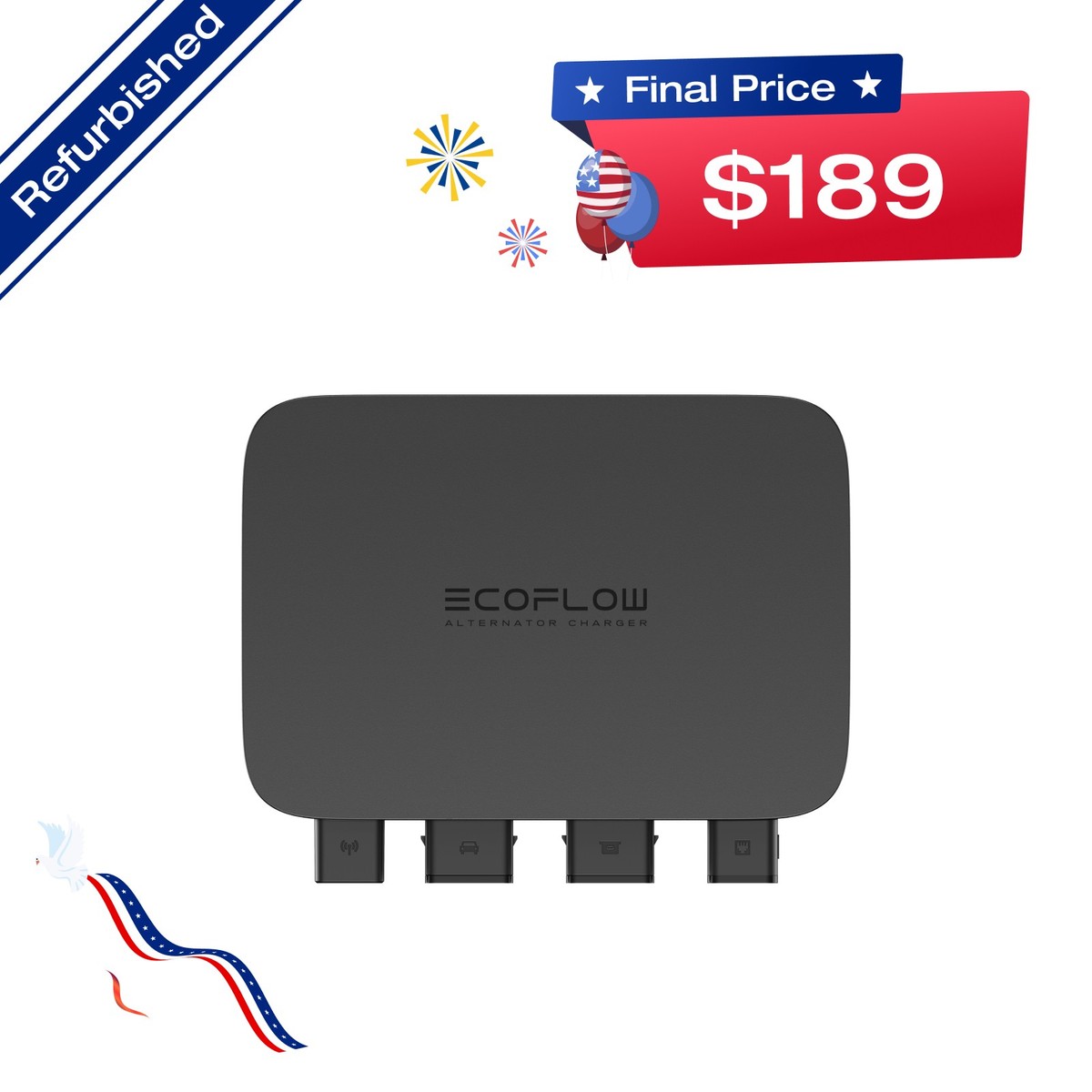 EcoFlow Alternator Charger 800W 未使用品 Amazon.com: EF EcoFlow 800W Alternator Charger with Delta 2 Max