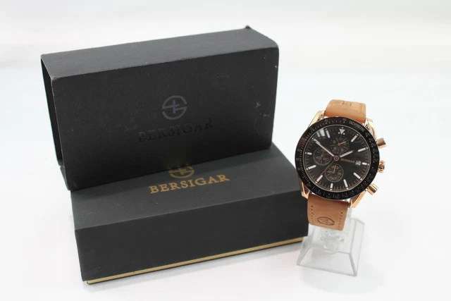15 Mens Bersigar Chronograph Watch Quartz Boxed WORKING