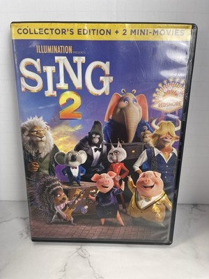 Sing 2 New/Sealed DVD Collector's Edition + 2 Mini-Movies + Bonus Features!