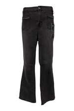 DG2 by Diane Gilman Women's Stretch Denim Chain Bootcut Jean Black