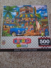 MasterPieces - Drive-Ins, Diners Dives - The Surf Dog Grill 500 Piece Puzzle
