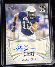 Leaf 2021 Draft Shaka Toney #BA-ST1 Football Rookie Autograph Insert Card