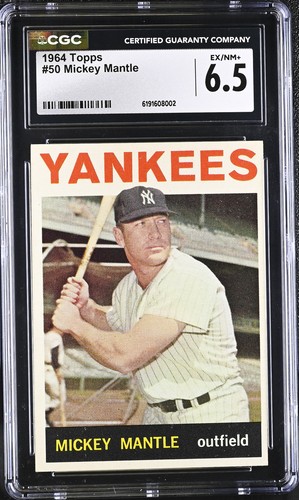 1964 Topps Mickey Mantle [Wrong Back] #50 card