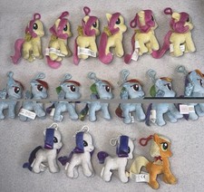 My Little Pony Plush Clip Keychain Lot of 17 Aurora Hasbro Fluttershy Rainbow