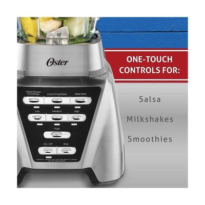 Oster Pro 1200 Smoothie Blender with Glass Jar & 24oz To-Go Cup
