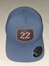 Branded Bills Strapback Hat Cap Performance 500 Blue 22 Patch Perforated Golf