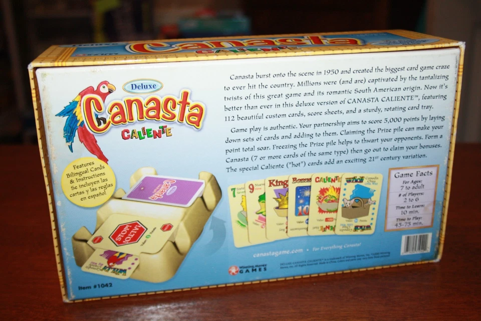 Bandeja de Cartas Giratoria Juego Canasta Caliente Oficial Deluxe - Movimientos Ganadores 2000 Foto 2 de 4