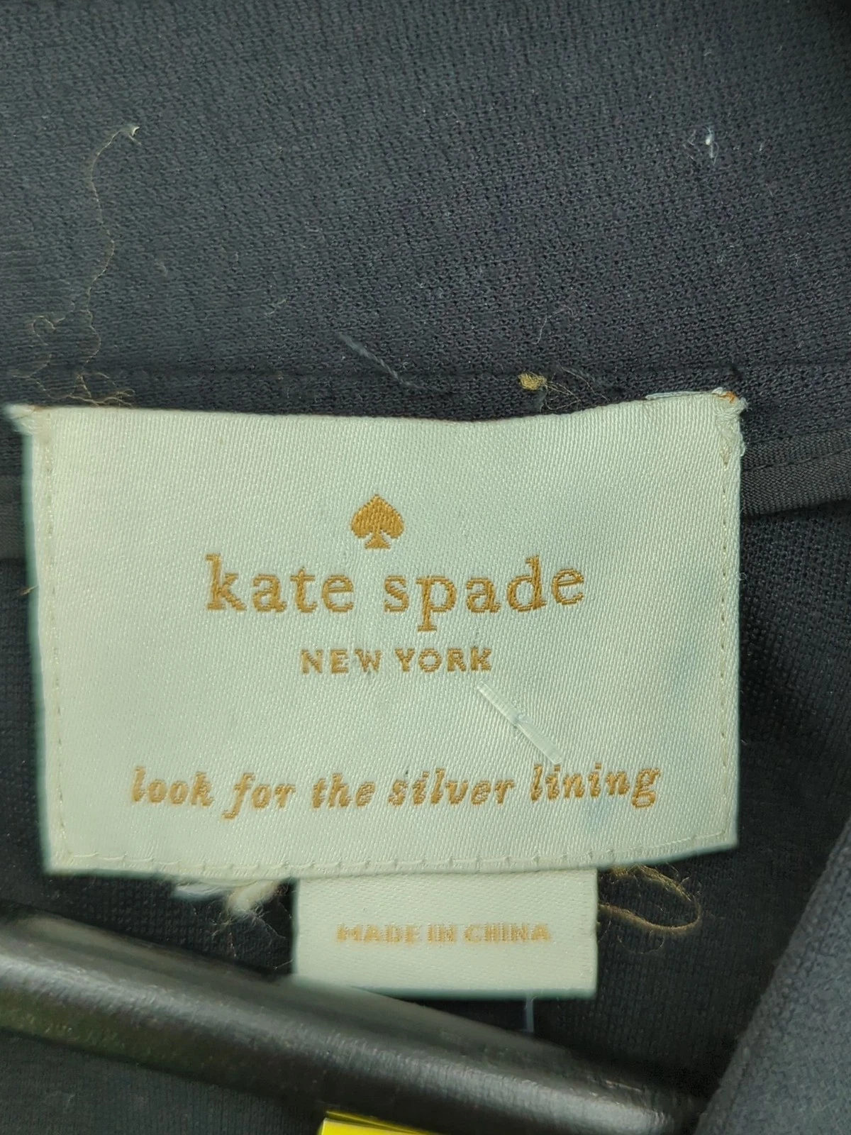 Abito midi donna Kate Spade UK 14 nero viscosa