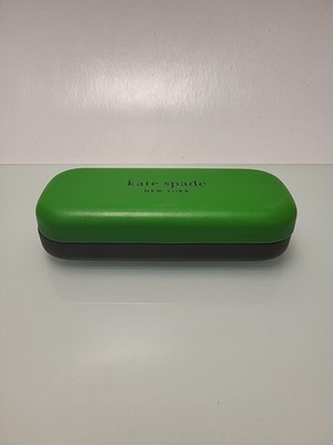 Kate Spade Medium Green/Gray Hard Shell Glasses Case