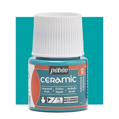 Pebeo Ceramic Paint 45ml - 28 Glossy Colours in Range