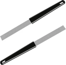 EASTROCK Guiro Scraper Latin Percussion Comb-Style 12 Narrow, black*2 