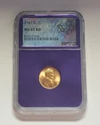 1947 D LINCOLN WHEAT PENNY NGC MS 65 RD TRADER BEA PURPLE CORE #S241
